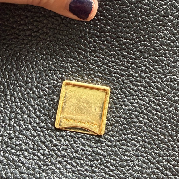 Tory Burch Thea Flap Crossbody In Black - Picture 8 of 13